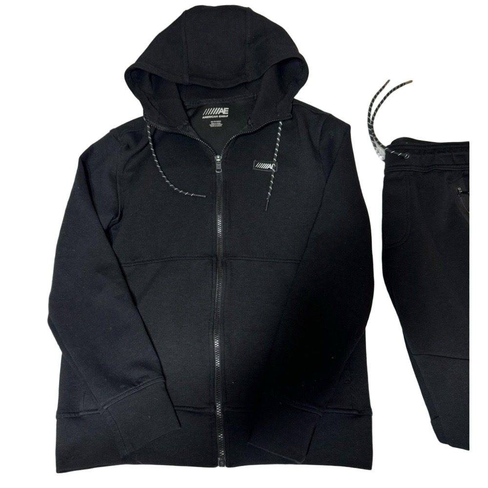American Eagle Outfitters AEO Men XS Black Athletic Activewear Hoodie ONLY